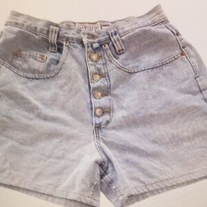 Light Blue Denim Women Shorts